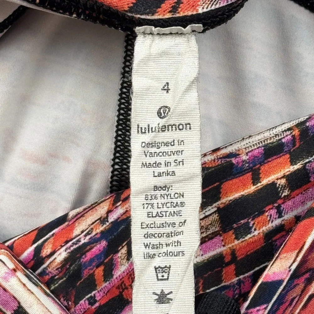 Lululemon Leggings Womens 4 Multicolor Fast Free Tight II 25